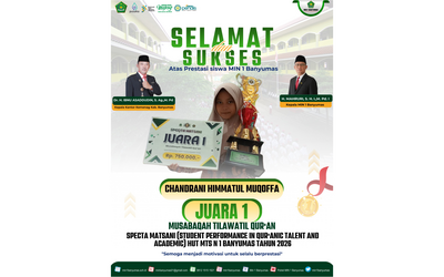 Siswi MIN 1 Banyumas Raih Juara 1 MTQ